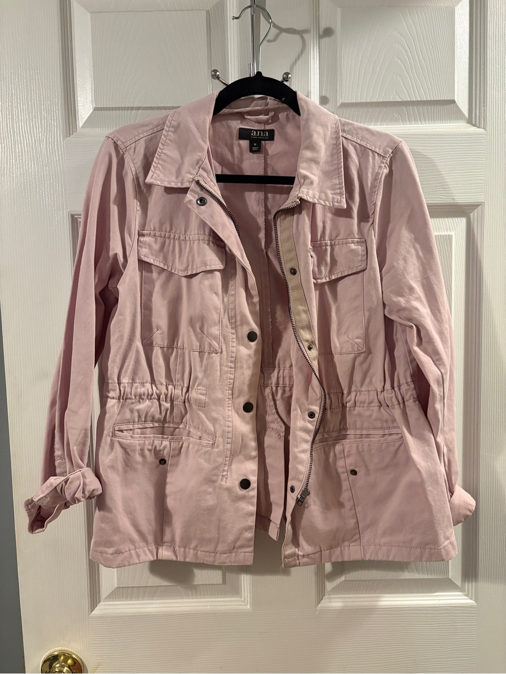 a.n.a Light Pink Utility Jacket with Waist Drawcord